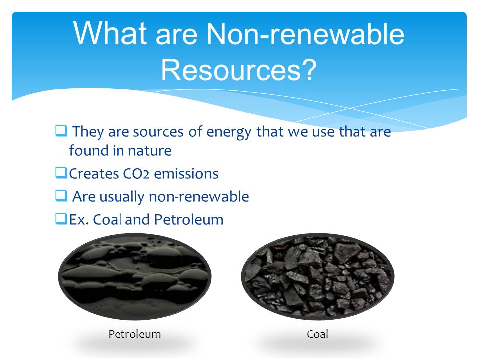 Alternative Energy Non Renewable Resources ppt download